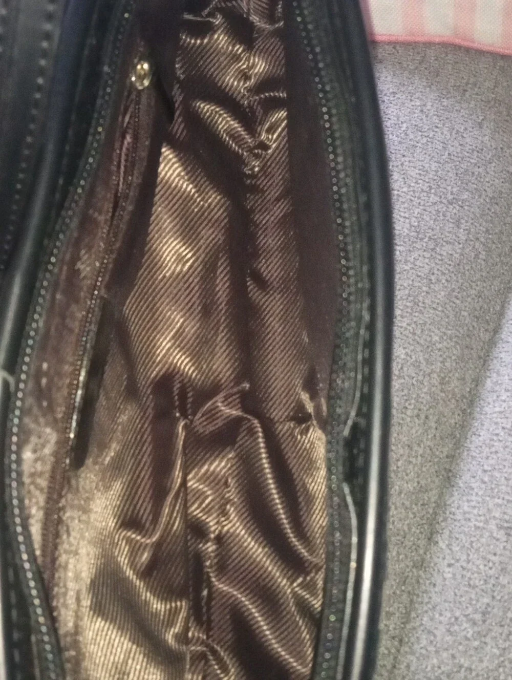 Burberry Beige and Black Plaid Shoulder Bag with Buckle Detail